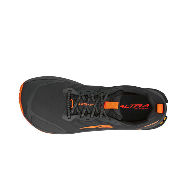 Altra men lone peak 9+ black orange trail runner shoes