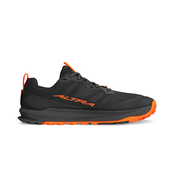 Altra men lone peak 9+ black orange trail runner shoes2
