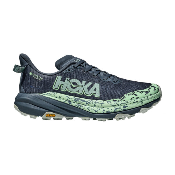 Hoka speedgoat 6 gtx women's trail running shoes thunder cloudmint fluorite