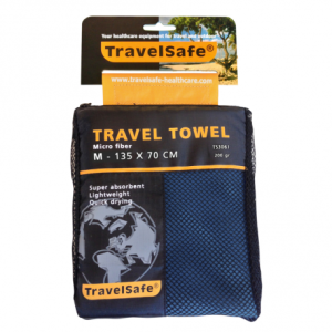 Travelsafe Microfiber Towel 135x70cm blue