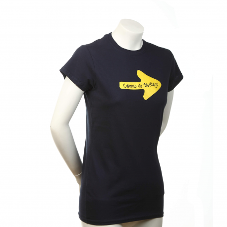 Yellow Arrow womens T-shirt navy S