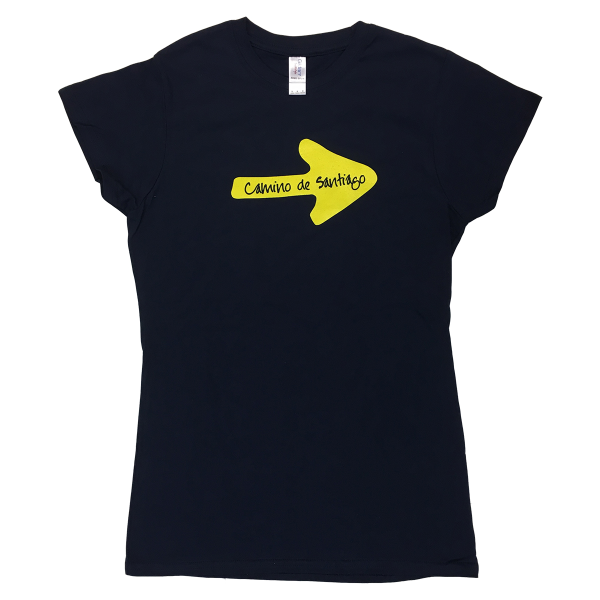 Yellow Arrow womens T-shirt navy L