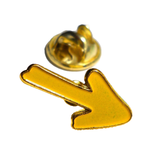 Metal pin - Yellow arrow
