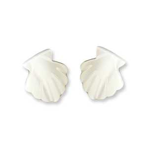 Earrings natural shell