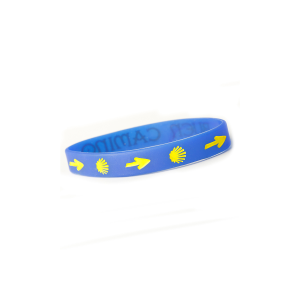 Blue silicone bracelet - Buen Camino