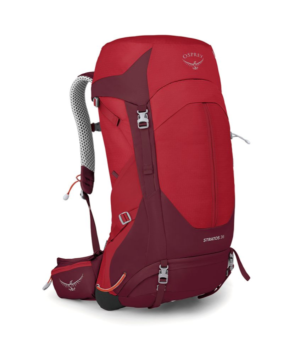 Osprey Stratos 36 Men's Hiking backpack Poinsettia Red